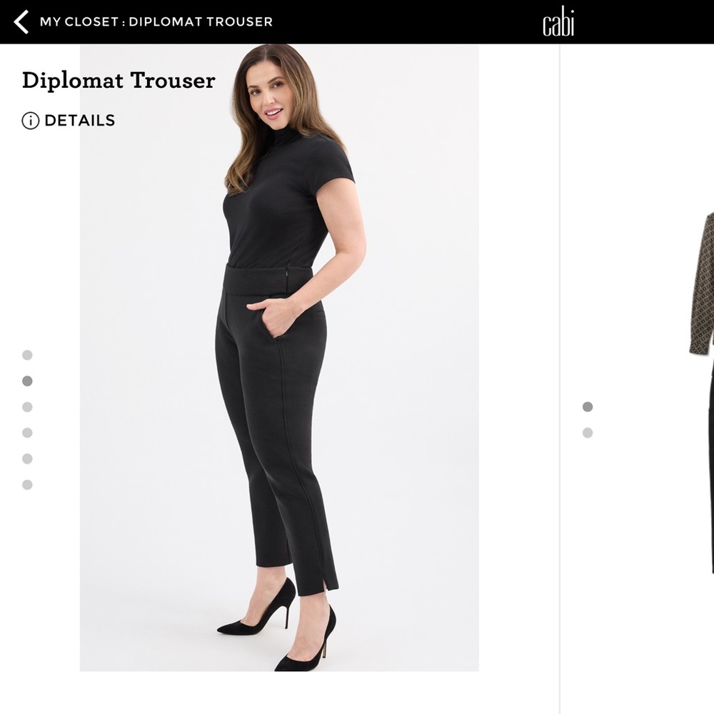 CAbi Black Ankle Pants